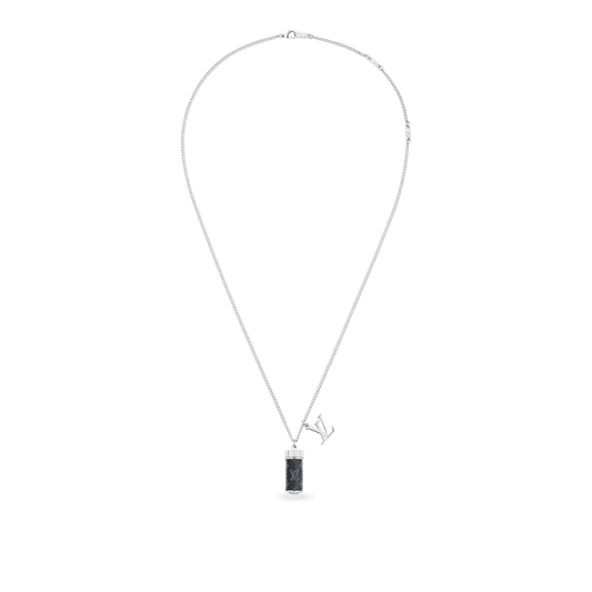 18K Louis Vuitton Monogram Eclipse Charms Necklace
