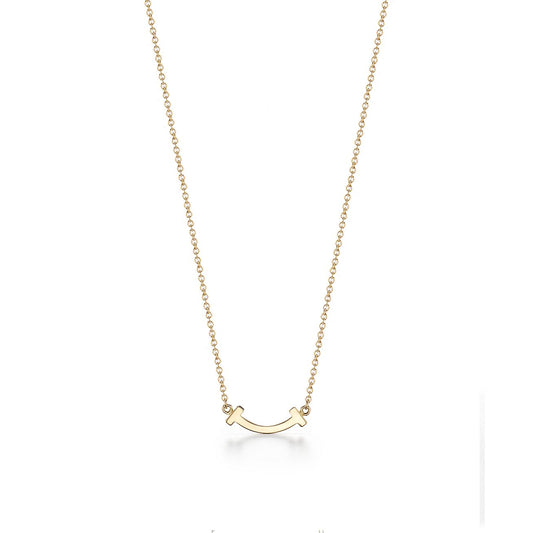 18K Tiffany Small Diamond Pendant Necklace
