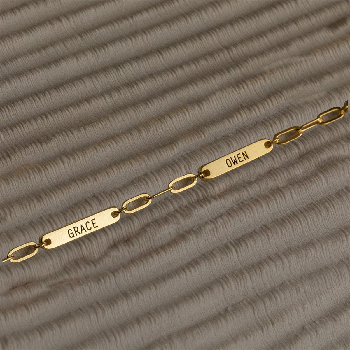 Personalized Minimalist Paperclip Name Bracelet