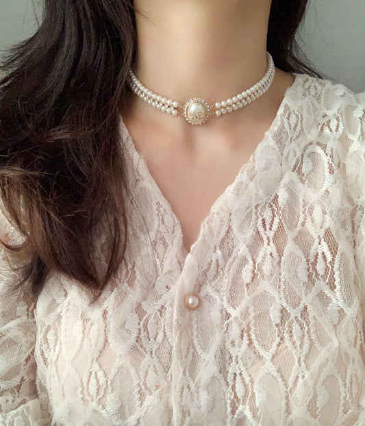 18K Chanel Pearl Necklace