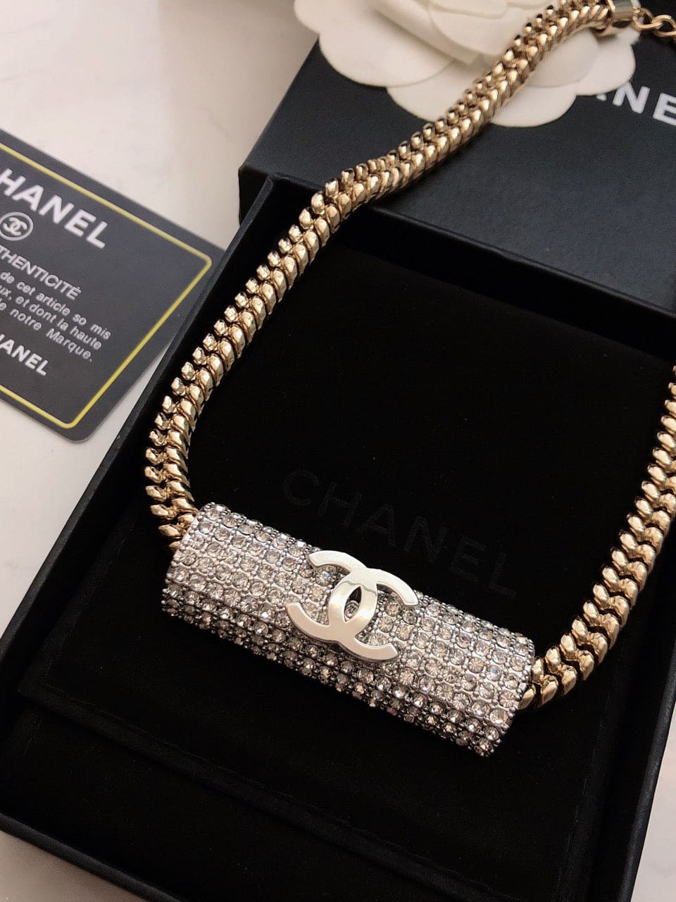 18K Chanel Diamonds Chain Necklace