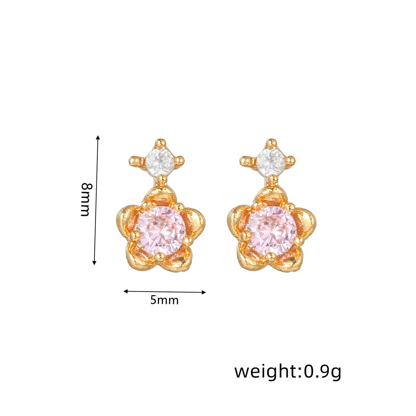 Sweet Pink Love Earrings Set