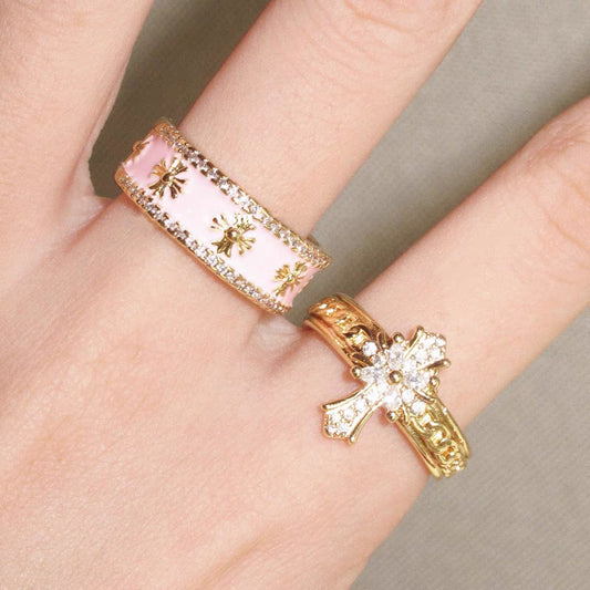 2-Piece Cross Stackable Rings