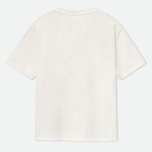 RHUDE Men's Natural Off- 'Heaven On Earth' T-Shirt
