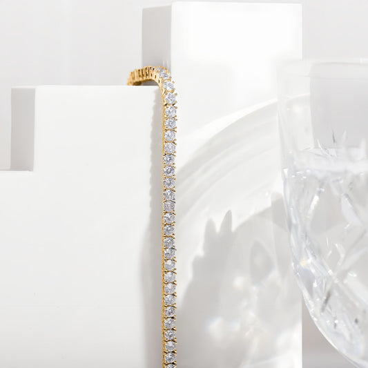 3 mm Cubic Zirconia Tennis Bracelet