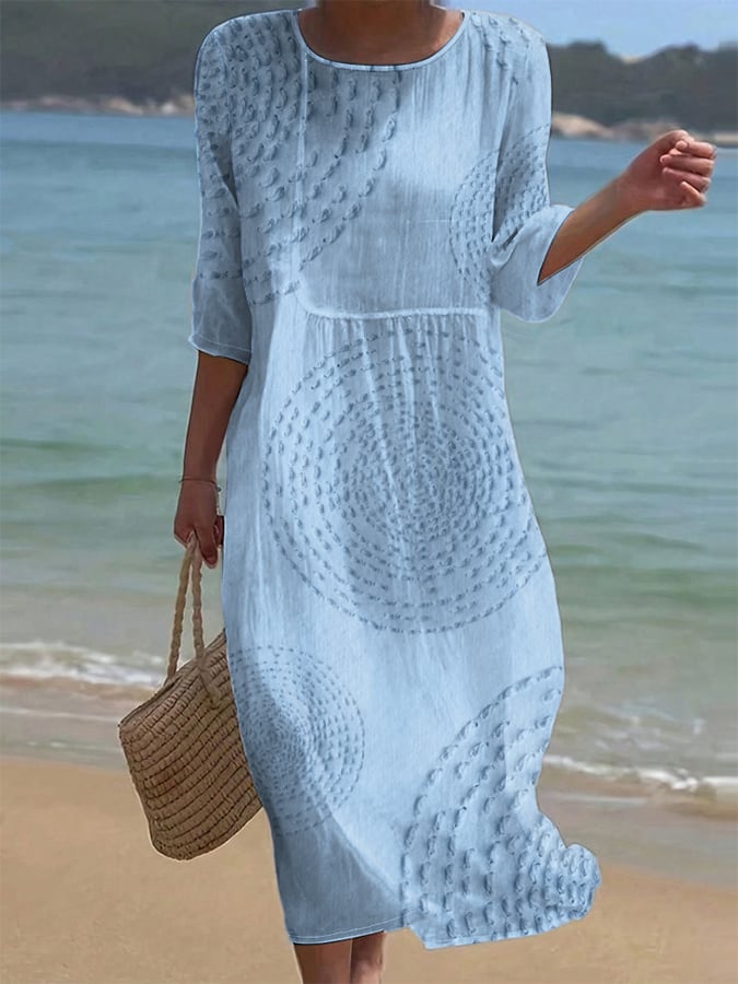 Abito casual da donna ricamato