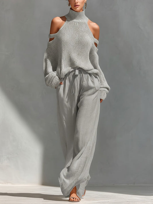 Ginevra | Completo maglia e pantaloni morbidi