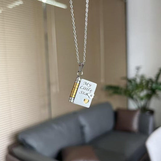 ¡°My Little Star¡± Book Locket Necklace ¨C Gift for Daughter or Son