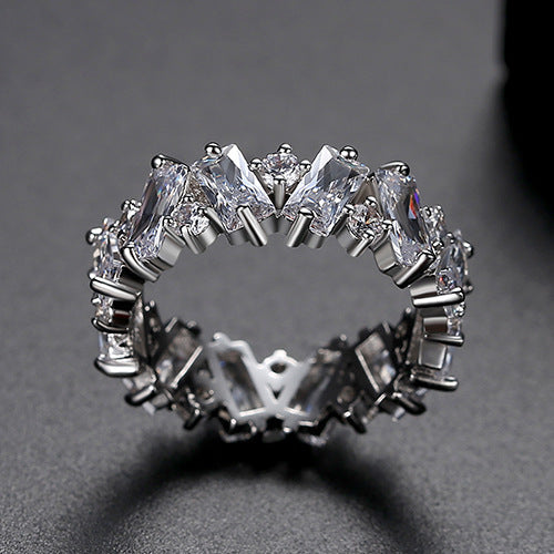 Colorful Cubic Zirconia Ring ¨C 18K Gold Plated