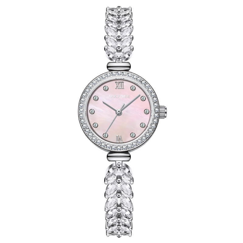 Water-Resistant Mermaid Tail Crystal Watch