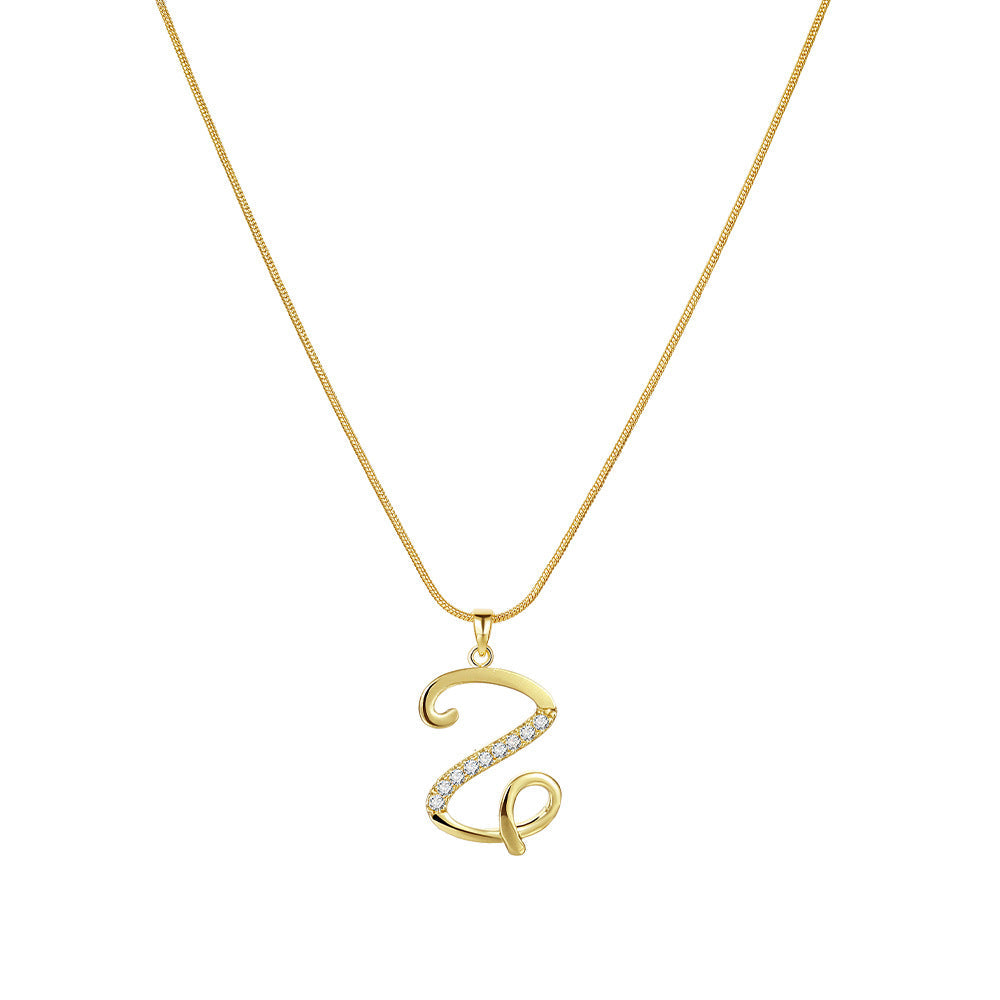 Gold Initial Necklace ¨C A-Z Letters