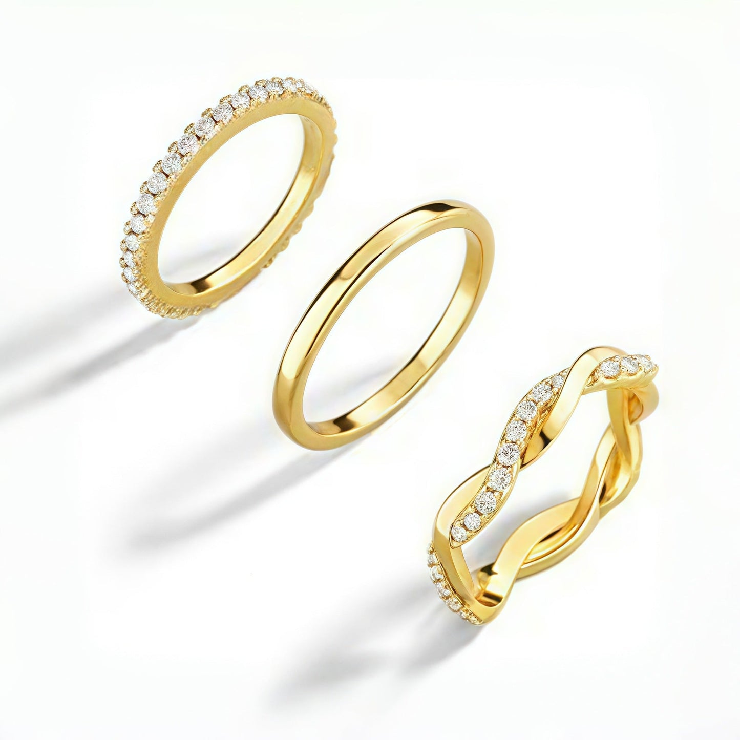 3-Piece Dainty Stackable Rings