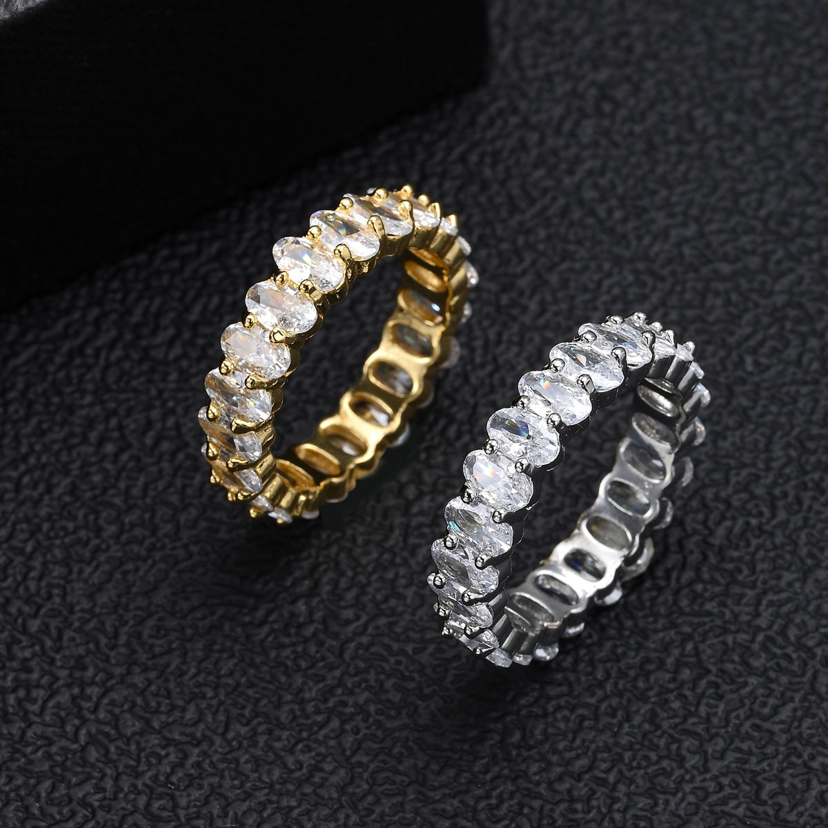 Oval Cubic Zirconia Ring ¨C 14K Gold Plated