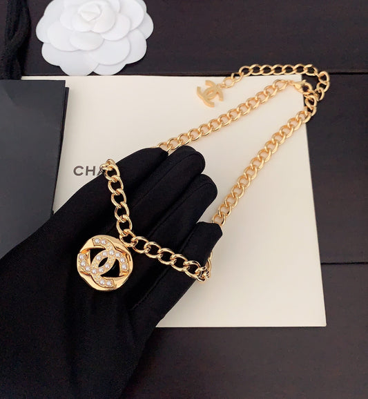 18K Chanel Diamond Chain Necklace