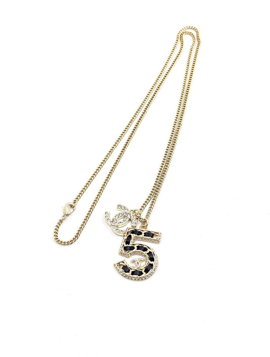 18K Chanel No.5 Chain Necklace