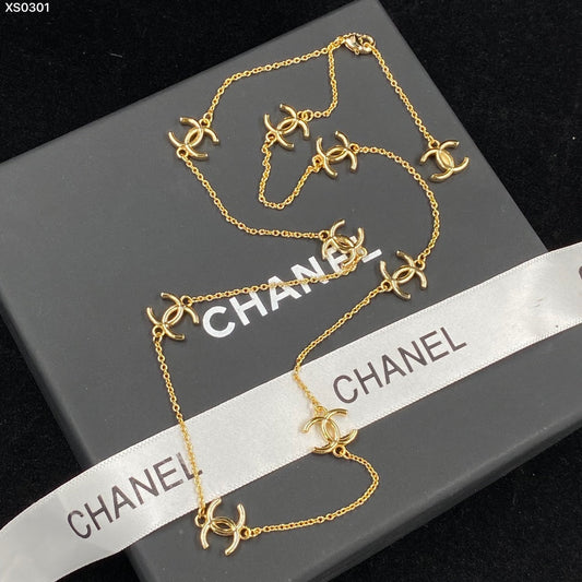 18K Chanel Multi-Logo Necklace