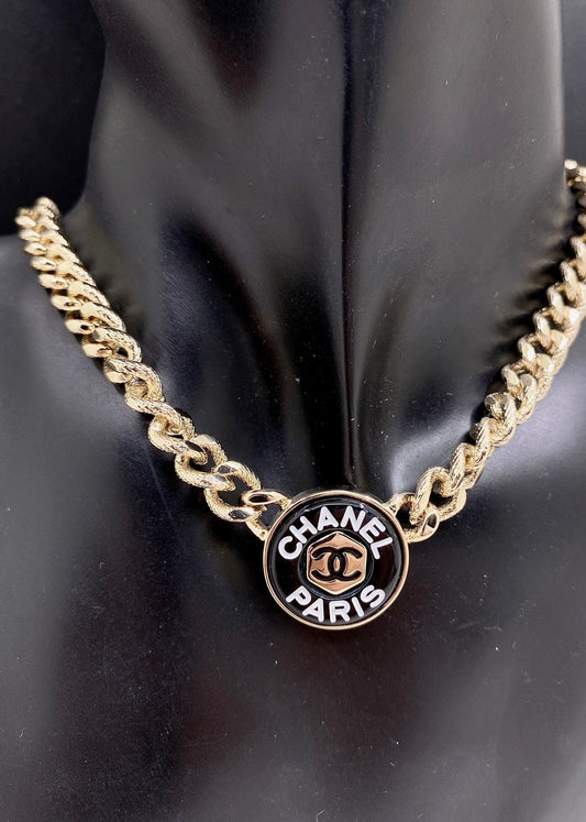 18K Chanel Paris Choker Necklace