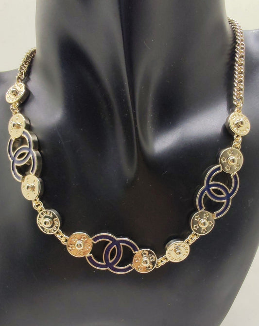 18K Blue Chanel Choker Necklace
