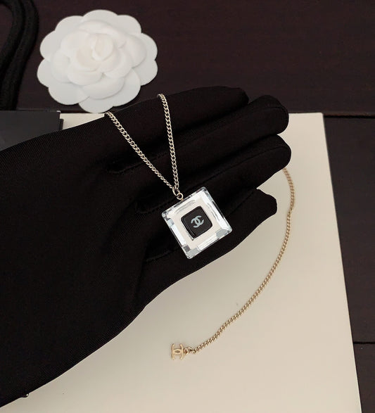18K Chanel Crystals Necklace