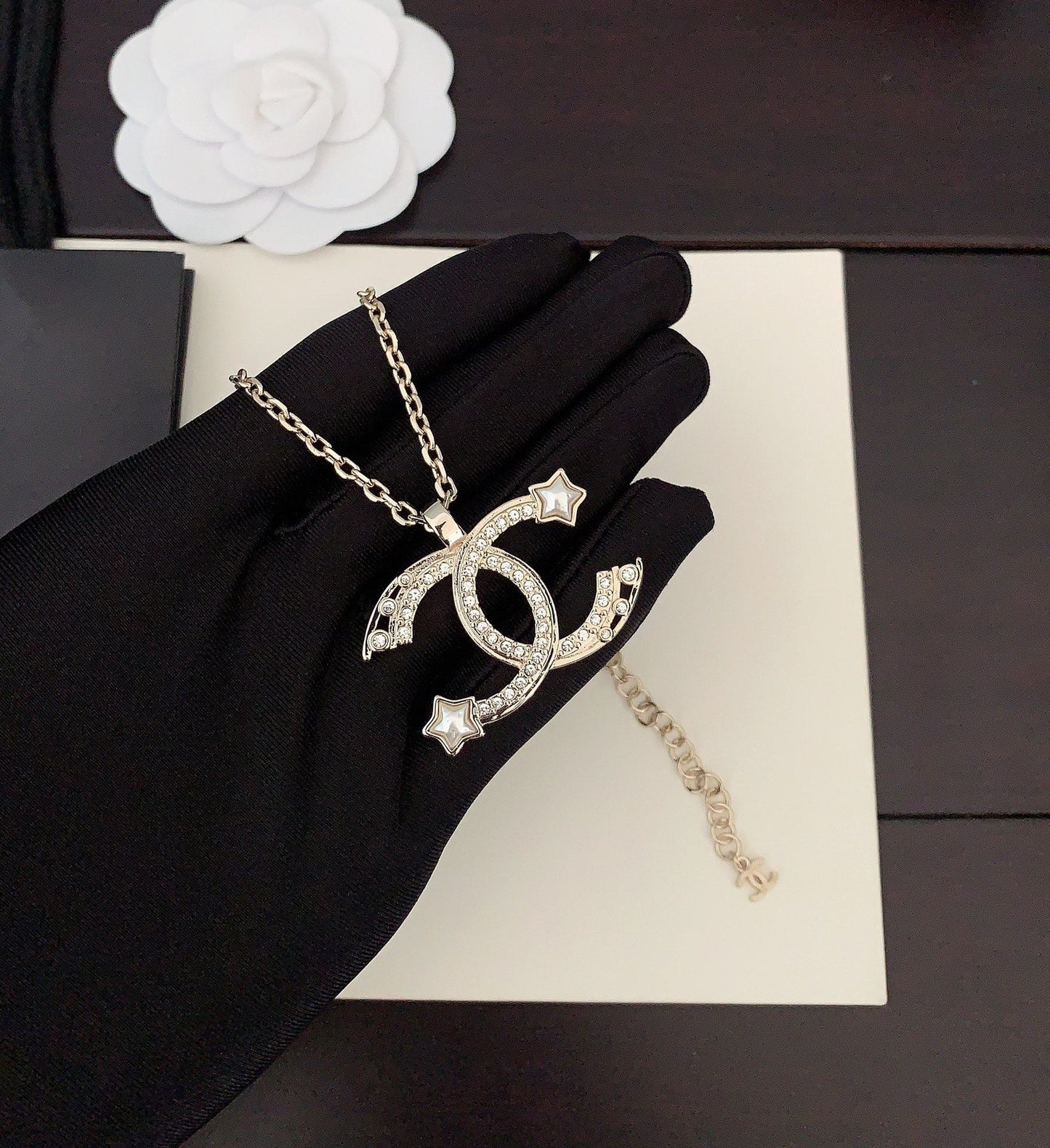 18K Chanel Star Choker Necklace