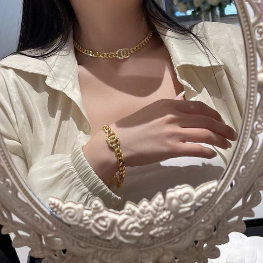 18K Chanel Diamond Choker Necklace