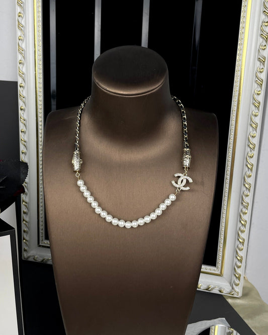 18K Chanel Crystals Choker Necklace