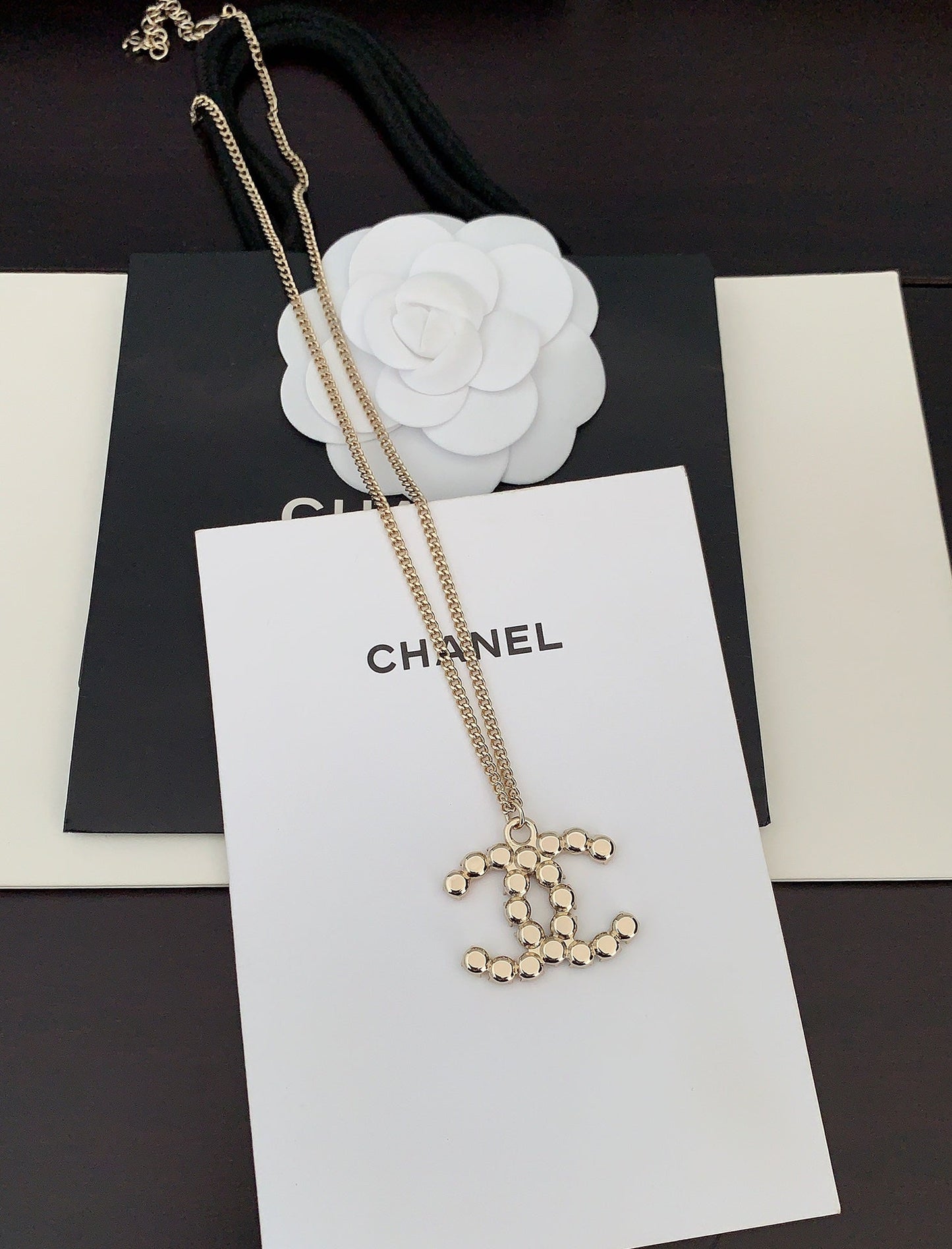 18K Chanel Color Crystals Necklace
