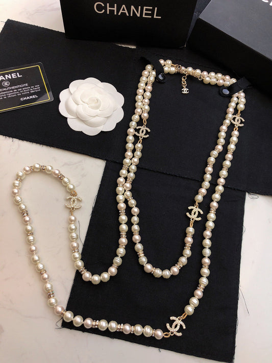18K Chanel Pearl Choker Necklace