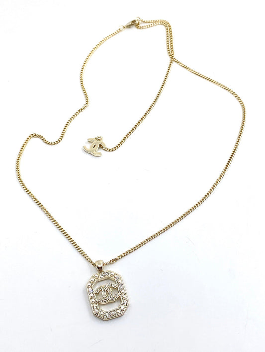 18K Chanel Perfume Bottle Chain Necklace