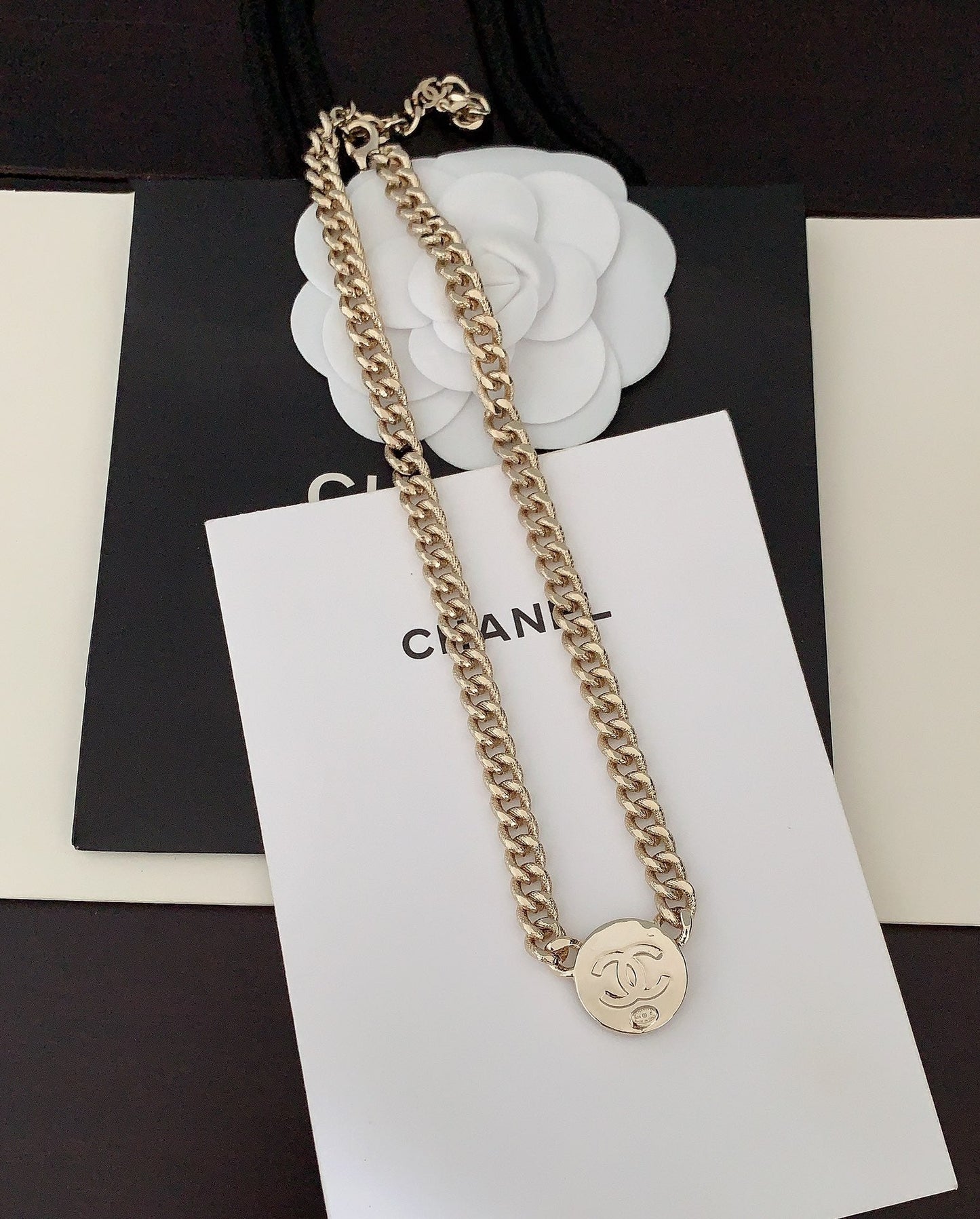 18K Chanel Paris Choker Necklace