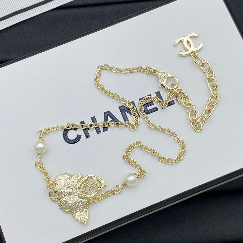 18K Chanel Camellia Necklace