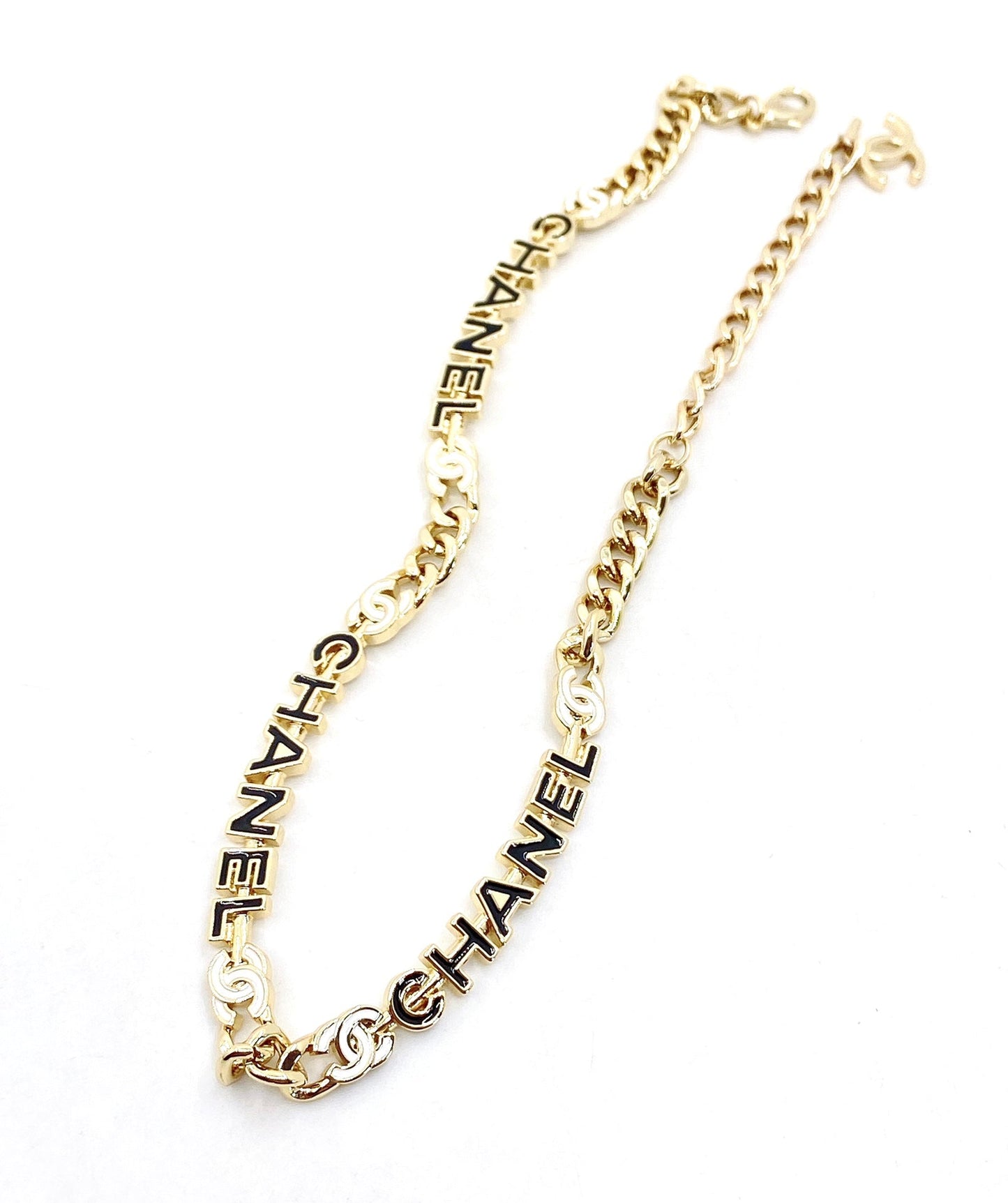 18K Chanel Chain Choker Necklace