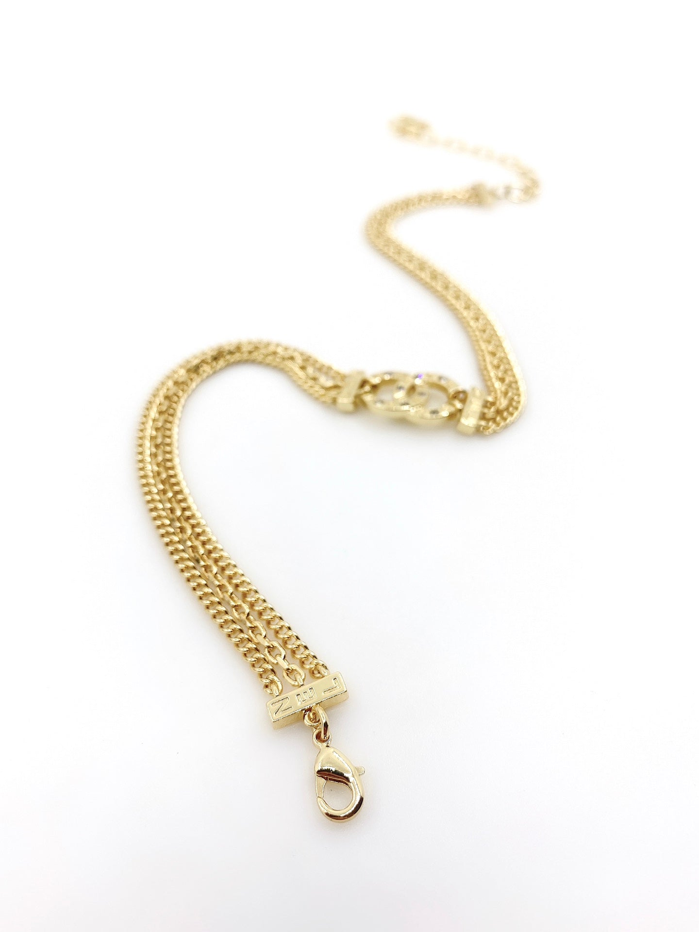 18K Chanel Chain Choker Necklace