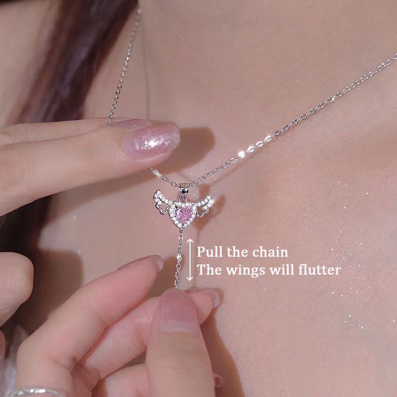 Angel Heart Necklace ¨C Movable Wings Design