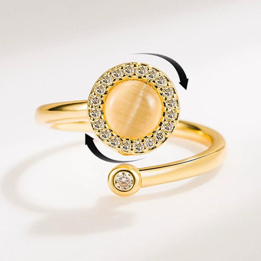 Cat¡¯s Eye Stone Spinner Ring