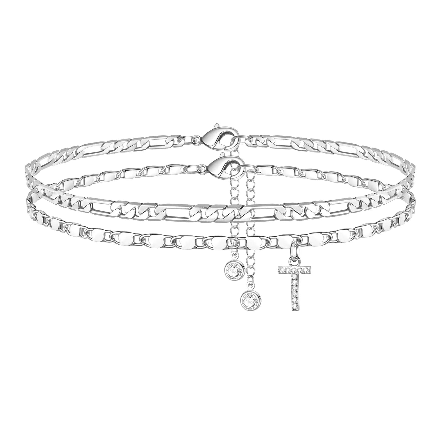 Waterproof & Tarnish-Free Classic Initial Anklet