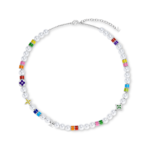 18K Louis Vuitton MNG Pearls Party Necklace