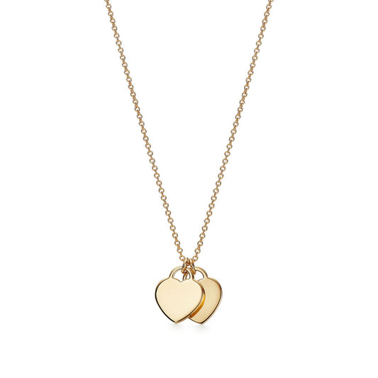 18K Return to Tiffany Mini Double Heart Necklace
