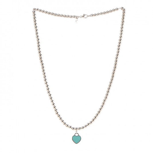 18K Return to Tiffany Heart Tag Bead Necklace