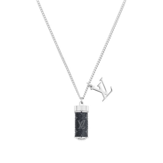 18K Louis Vuitton Monogram Eclipse Charms Necklace