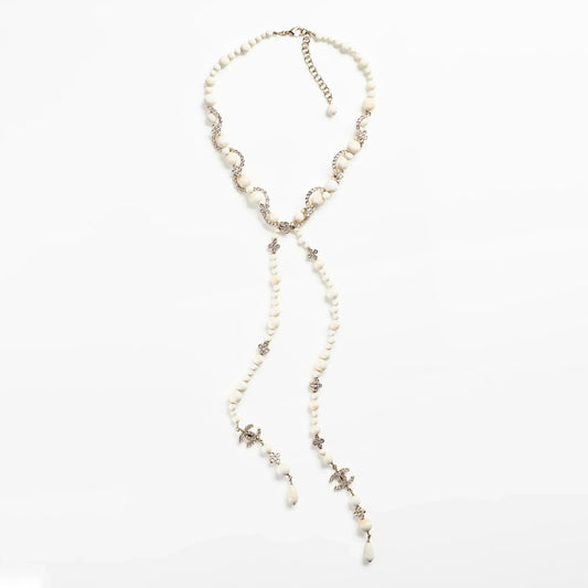 18K  Chanel Pearl Chain Necklace