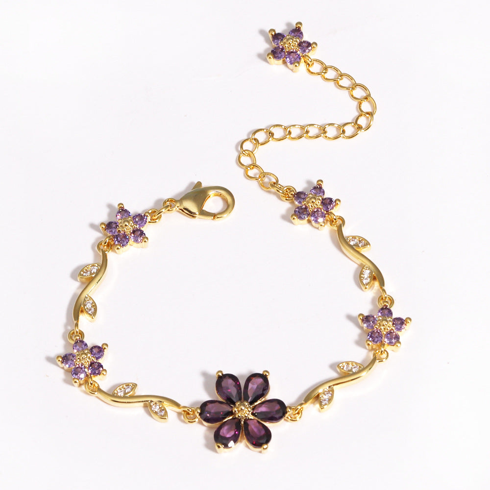 Blooming Color Crystal Bracelet