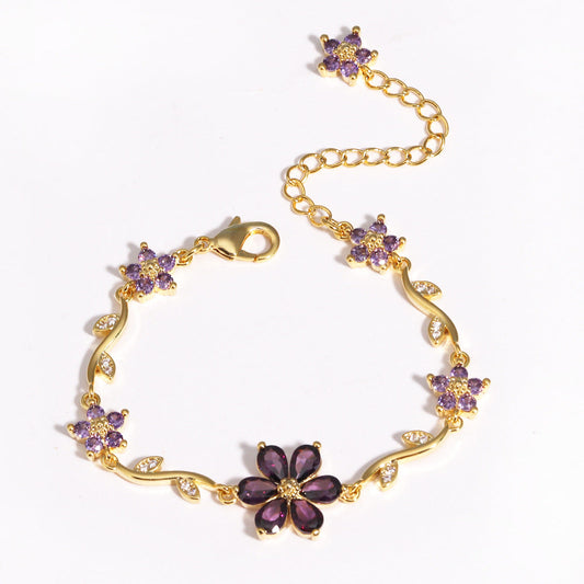 Blooming Color Crystal Bracelet