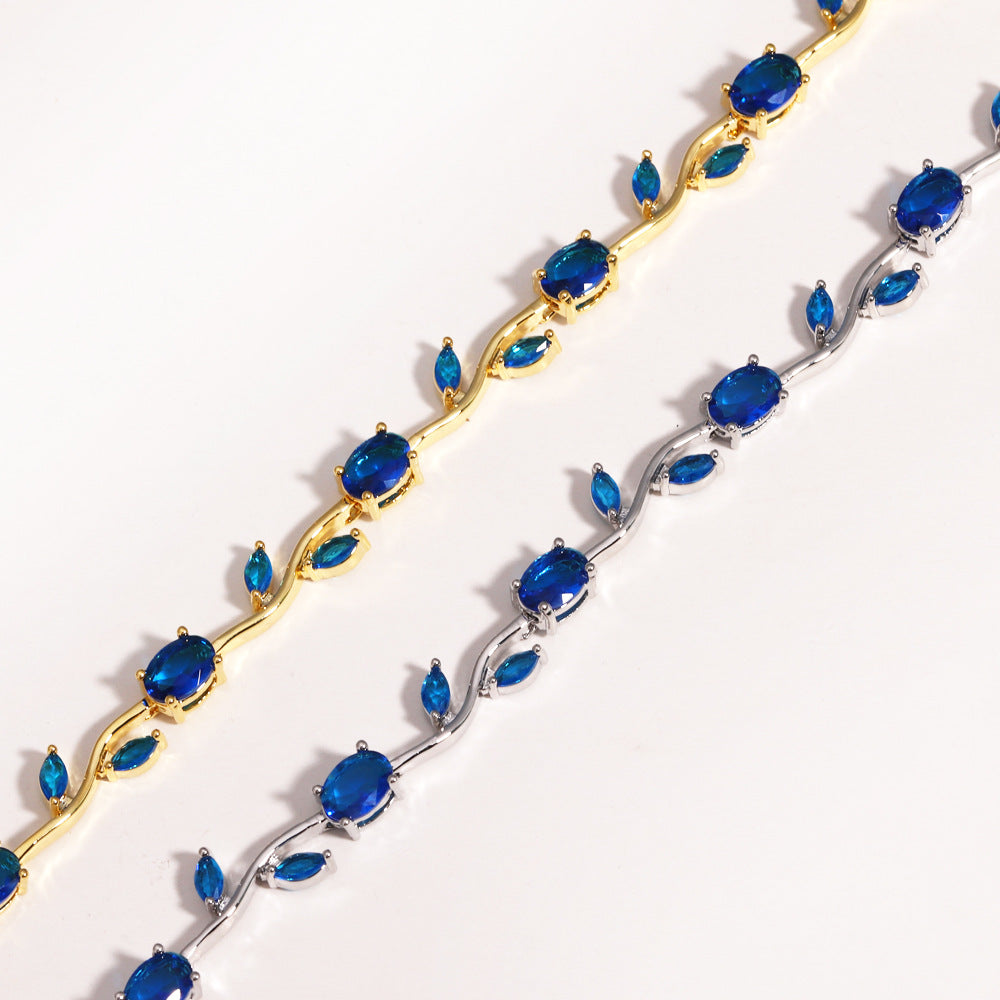 Vintage Jewel-Toned Vine Bracelet