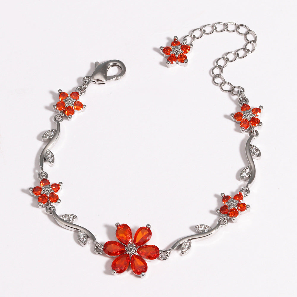Blooming Color Crystal Bracelet