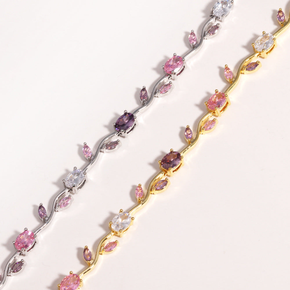 Nature-Inspired Vine Leaf Bracelet