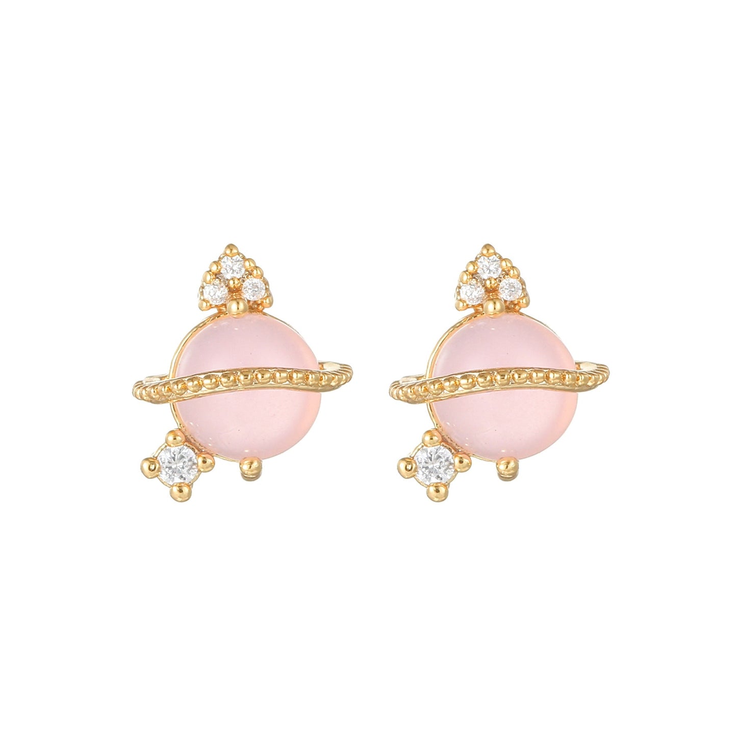 Sweet Pink Love Earrings Set