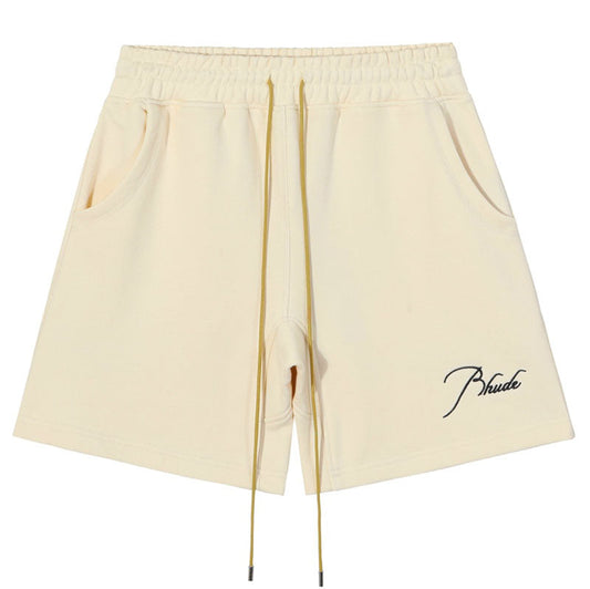 RHUDE Summer embroidery vintage drawstring Shorts