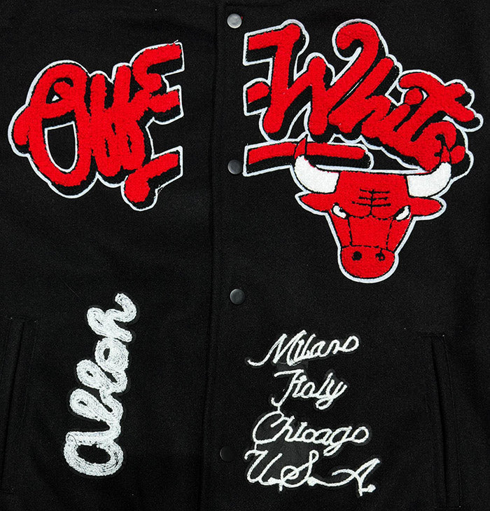 OFF WHITE x NBA team series baseball jacket