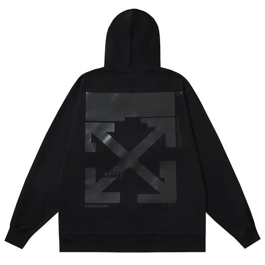 Off White Rubber Arrow Slim Zip Hoodie